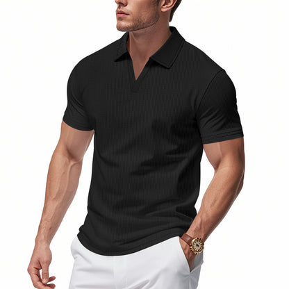 Men’s Casual Summer V-Neck Polo Shirt | Save 20% Today!