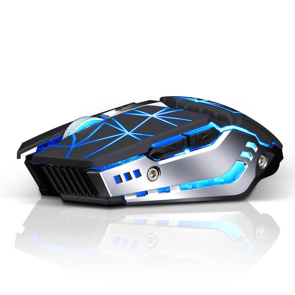 Wireless Silent Charging Gaming Mouse with LED Glow