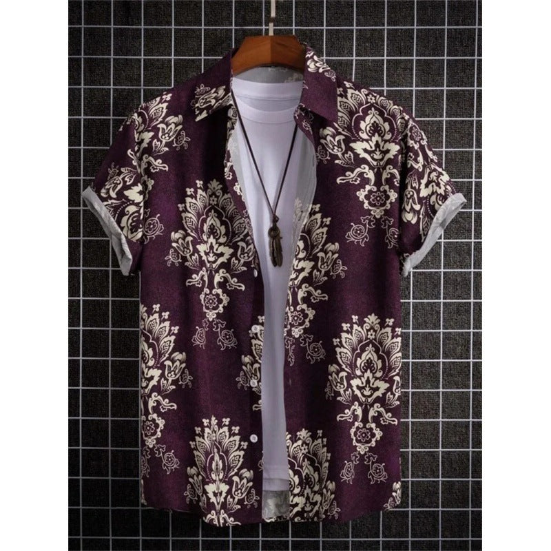 Men’s 3D Printed Hawaiian Beach Shirt – Vibrant Summer Short Sleeve Style | Save 20% Today!