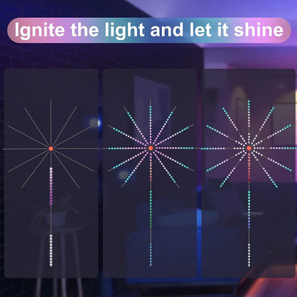 Firework LED Lights with Music Sync & Remote – Color Changing Room & Party Lighting