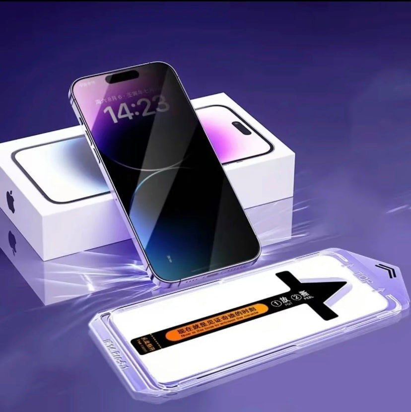 “Matte Glass Screen Protector 2-Pack for iPhone 14/15 – Anti-Glare & Shatterproof”