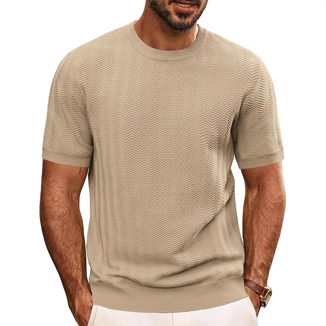 Men’s Summer Breathable Hollow Knit T-Shirt | Save 20% Today!
