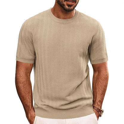 Men’s Summer Breathable Hollow Knit T-Shirt | Save 20% Today!