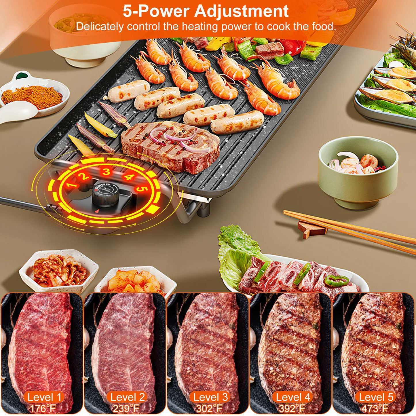 Electric Non-Stick BBQ Grill – Indoor & Outdoor Tabletop - Save 30%