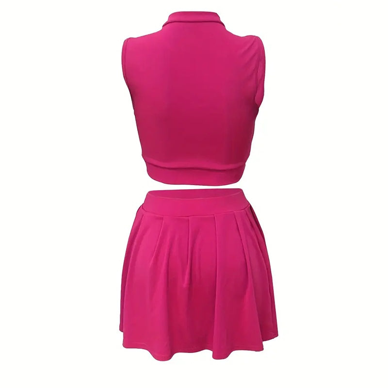 Summer 2-Piece Pleated Skirt Set | Save 30% Today!