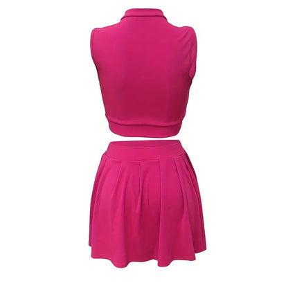 Summer 2-Piece Pleated Skirt Set | Save 30% Today!