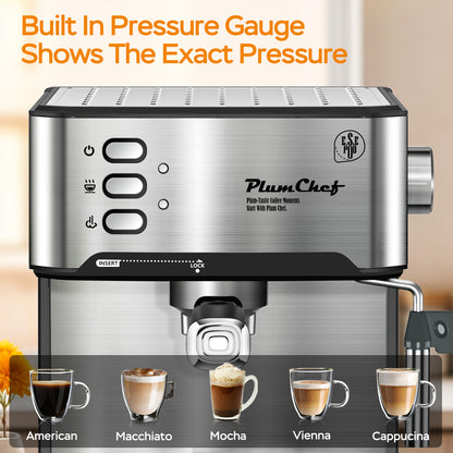 Professional Espresso Maker with Milk Frother - SAVE $291