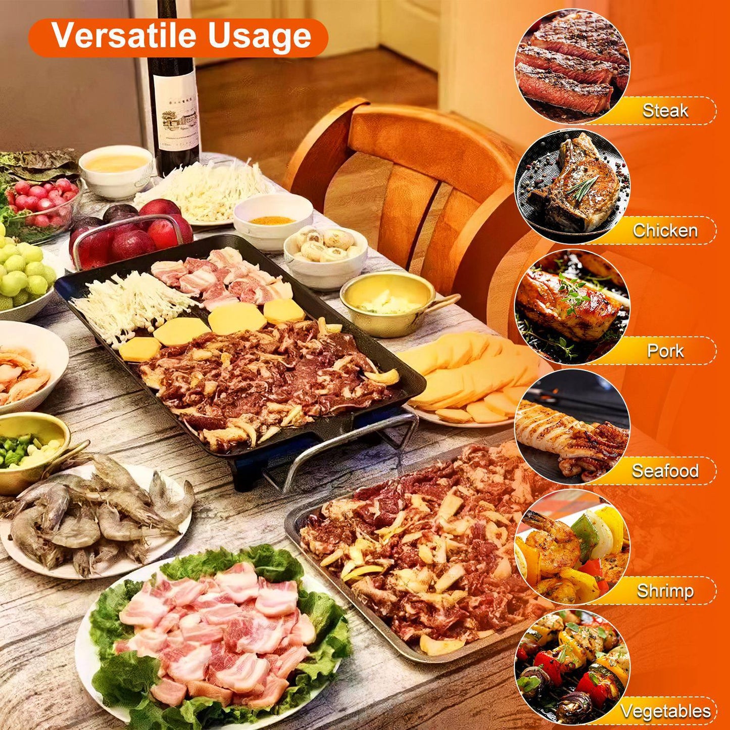 Electric Non-Stick BBQ Grill – Indoor & Outdoor Tabletop - Save 30%