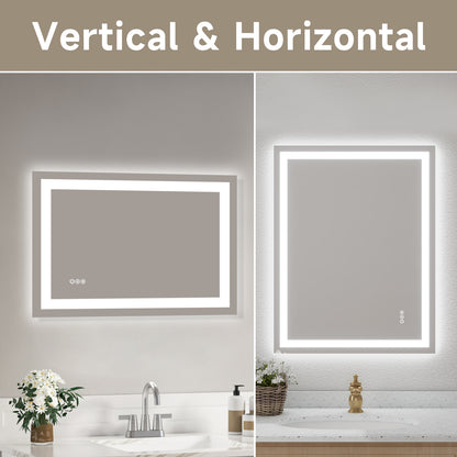 Anti-Fog Smart Mirror with Dual LED Strips - SAVE $575