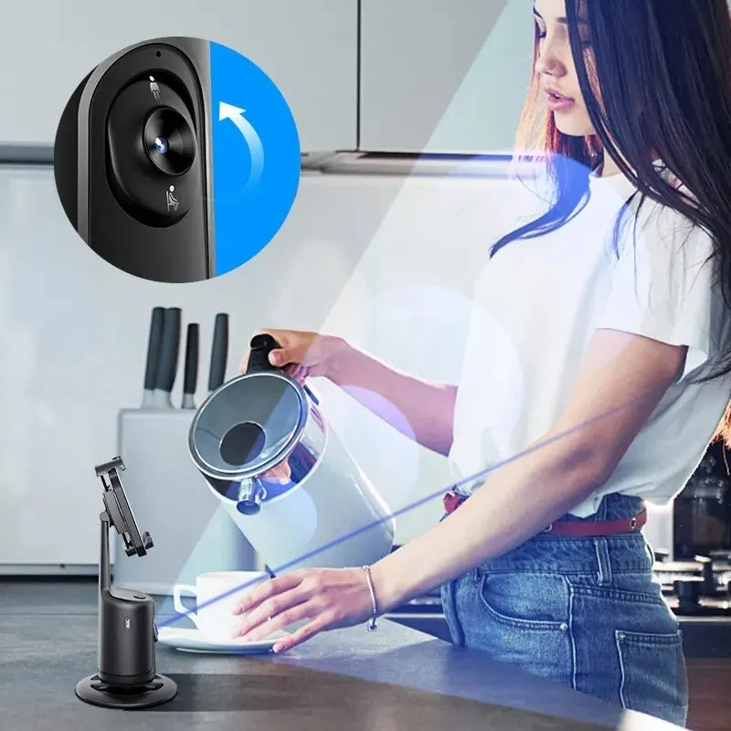 Win a 360° Smart Rotating Face-Tracking Phone Holder – hands-free video made easy, exclusive giveaway prize only!
