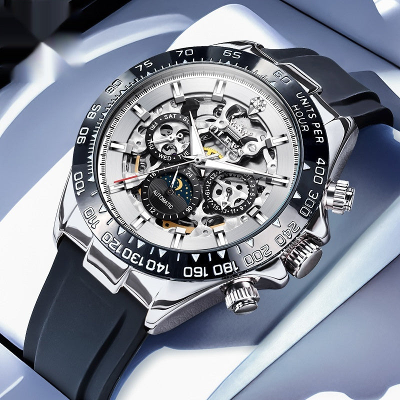 Automatic Mechanical Men’s Watch – Luxury Multi-Function Design | Save 10% Today!”