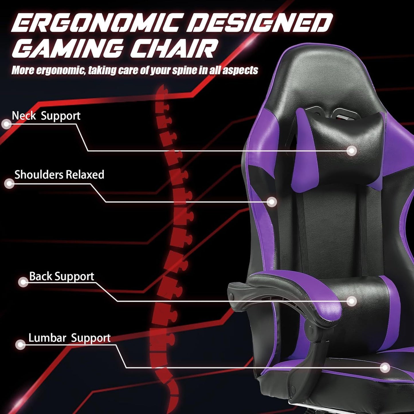 Ergonomic Gaming Chair – Comfort & Support on a Budget