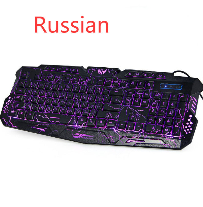 J10 Wired Gaming Keyboard & Colorful Backlit Gaming Mouse Set