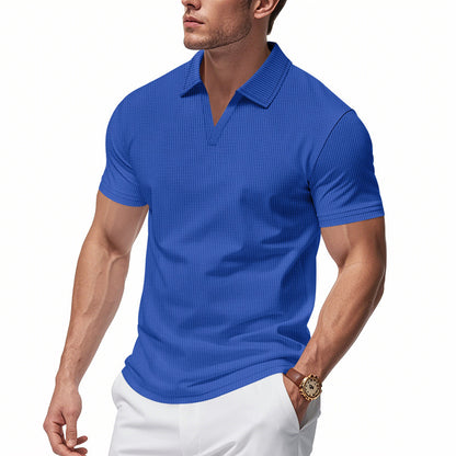 Men’s Casual Summer V-Neck Polo Shirt | Save 20% Today!