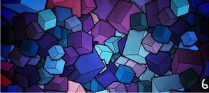 Large Geometric Gaming Mouse Pad – Desk Mat