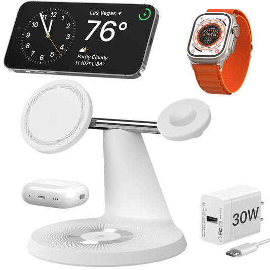 Luxury 3-in-1 MagSafe Charging Stand – Fast, Secure & Stylish - SAVE $83