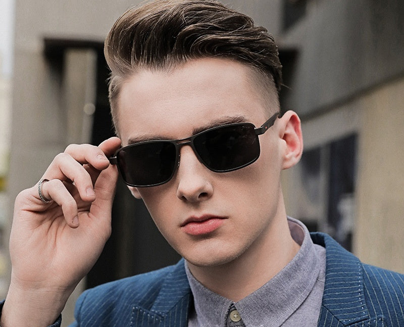 Men’s Retro Square Sunglasses – Classic Vintage Frame & UV Protection (Save 10% Today!)