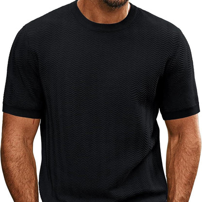 Men’s Summer Breathable Hollow Knit T-Shirt | Save 20% Today!