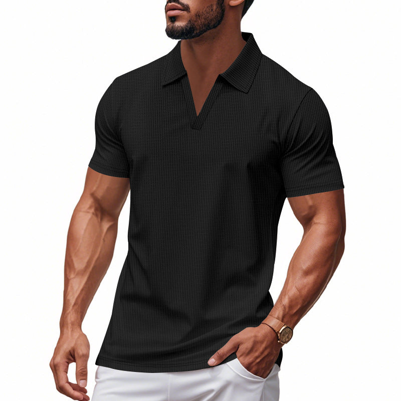 Men’s Casual Summer V-Neck Polo Shirt | Save 20% Today!