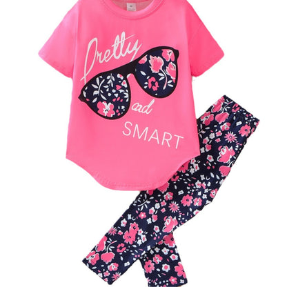 Girls Summer Top & Pants Set – Cute Heat-Print Design | Save 30% Today!