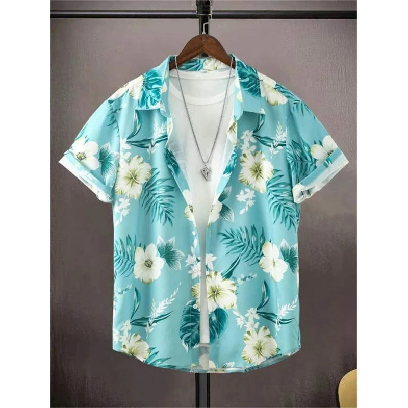 Men’s 3D Printed Hawaiian Beach Shirt – Vibrant Summer Short Sleeve Style | Save 20% Today!