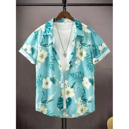Men’s 3D Printed Hawaiian Beach Shirt – Vibrant Summer Short Sleeve Style | Save 20% Today!