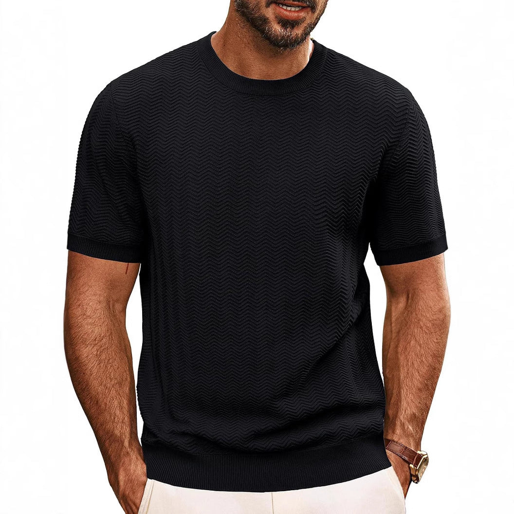 Men’s Summer Breathable Hollow Knit T-Shirt | Save 20% Today!