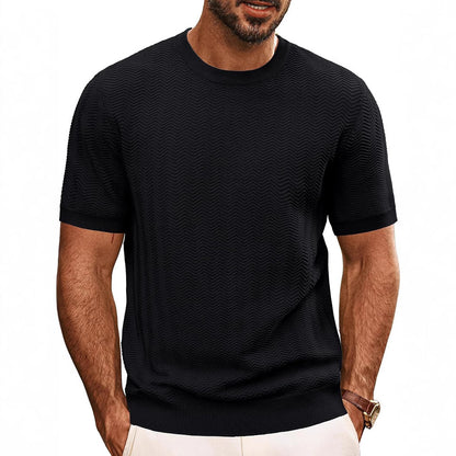 Men’s Summer Breathable Hollow Knit T-Shirt | Save 20% Today!