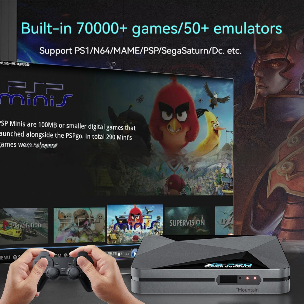 Three-System Retro Gaming Console – Home TV Set-Top Entertainment Box