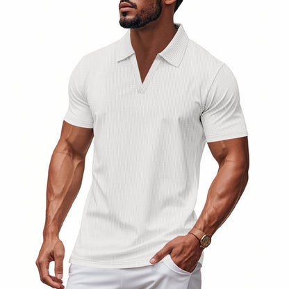 Men’s Casual Summer V-Neck Polo Shirt | Save 20% Today!