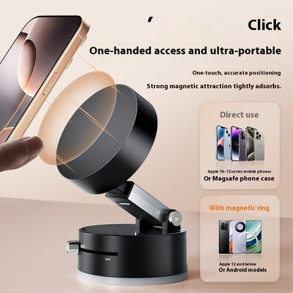 Foldable Magnetic Car Mount – Hands-Free Phone Holder with Suction Cup
