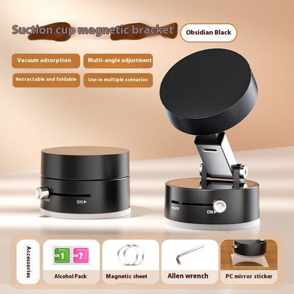 Foldable Magnetic Car Mount – Hands-Free Phone Holder with Suction Cup