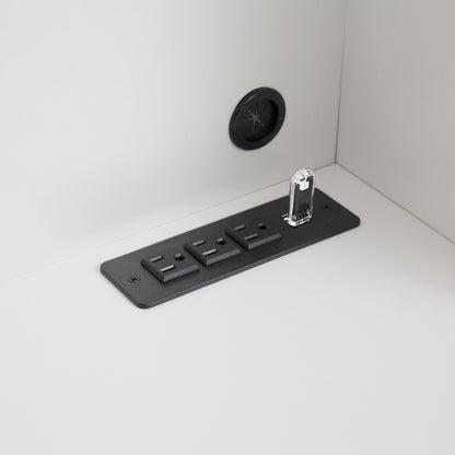 Home Office Desk with Hutch & Storage