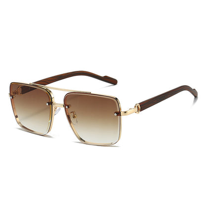 Men’s Dual-Beam Wood Grain Sunglasses - (Save 10% Today!)
