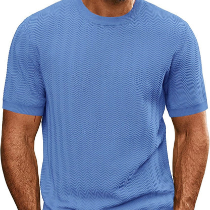 Men’s Summer Breathable Hollow Knit T-Shirt | Save 20% Today!