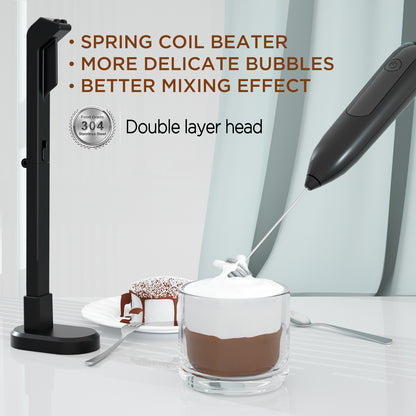 Rechargeable Wireless Handheld Mixer – Egg Beater & Foam Maker for Home Use