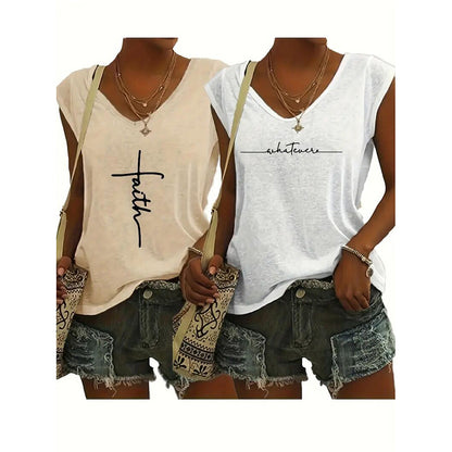 2-Pack Women’s V-Neck Tank Tops | Save 20% Today!