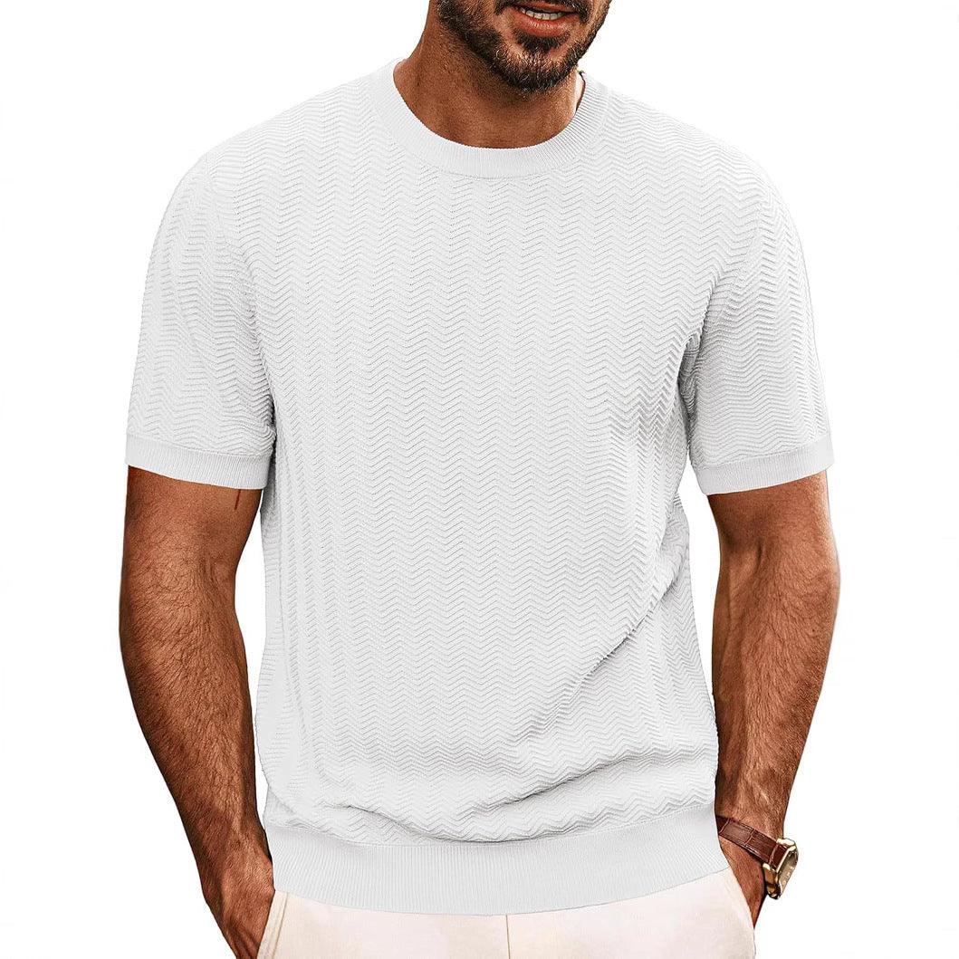 Men’s Summer Breathable Hollow Knit T-Shirt | Save 20% Today!