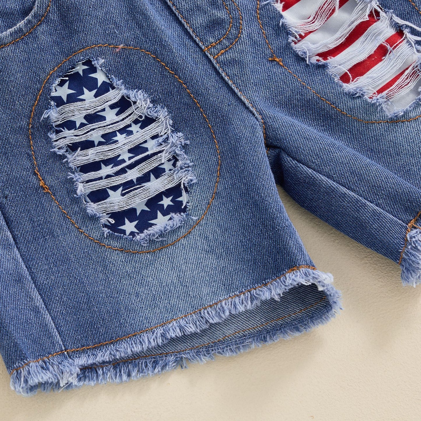 Boys’ Letter Print T-Shirt & Denim Shorts Two-Piece Set – Casual Summer Look • Save 30% Today!