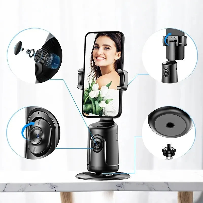 Win a 360° Smart Rotating Face-Tracking Phone Holder – hands-free video made easy, exclusive giveaway prize only!