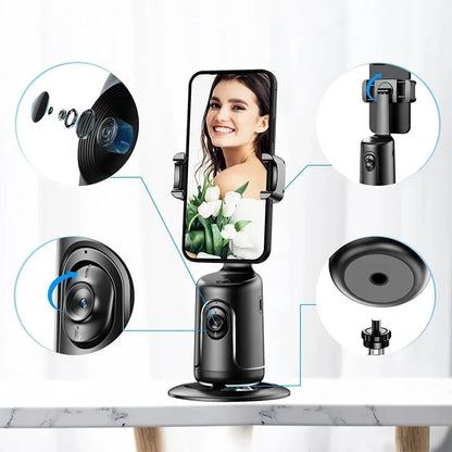 Win a 360° Smart Rotating Face-Tracking Phone Holder – hands-free video made easy, exclusive giveaway prize only!