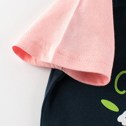 Girls Letter Print Short Sleeve Tee – Cute, comfy, and perfect for everyday wear. Save 30% today!