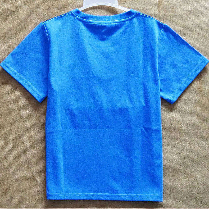 Boys’ Cartoon Print Round Neck T-Shirt – Save 30% Today!