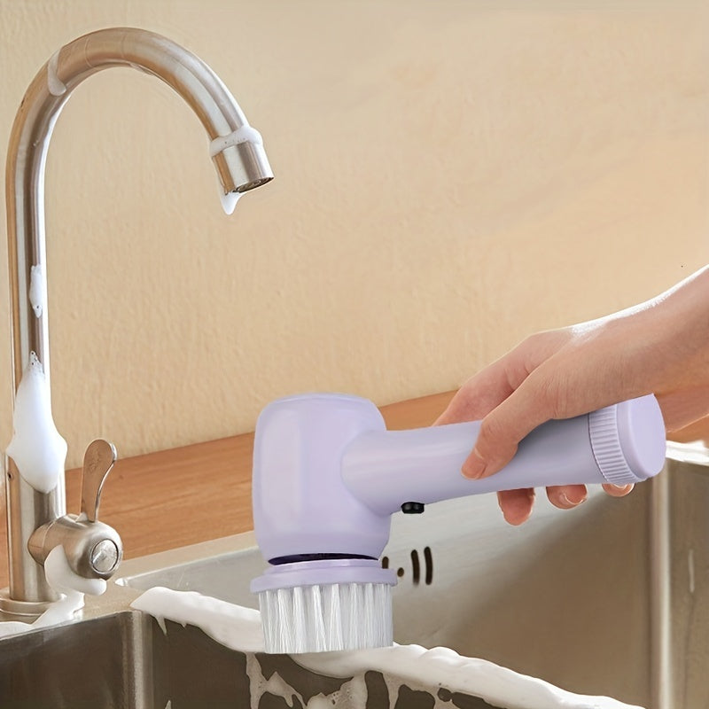 5-in-1 Electric Deep-Clean Brush Set – Multi-Surface Cleaner