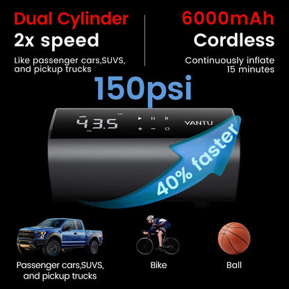 A22 Cordless Tire Air Compressor – 12V Digital Inflator - SAVE $270