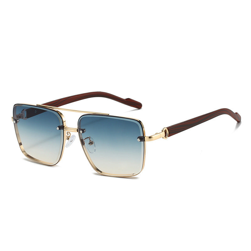 Men’s Dual-Beam Wood Grain Sunglasses - (Save 10% Today!)