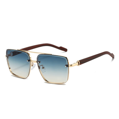 Men’s Dual-Beam Wood Grain Sunglasses - (Save 10% Today!)