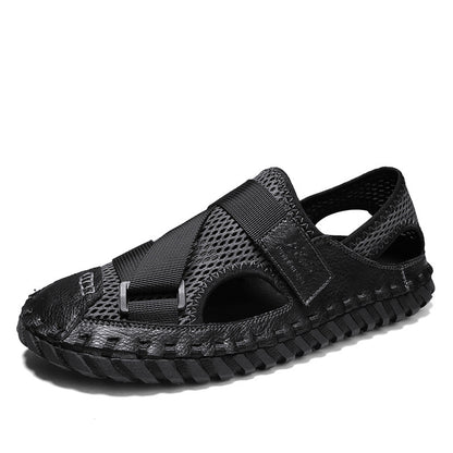 Men’s Summer Mesh Beach Sandals – Breathable Hollow Design & Soft Sole Comfort (Save 10% Today!)