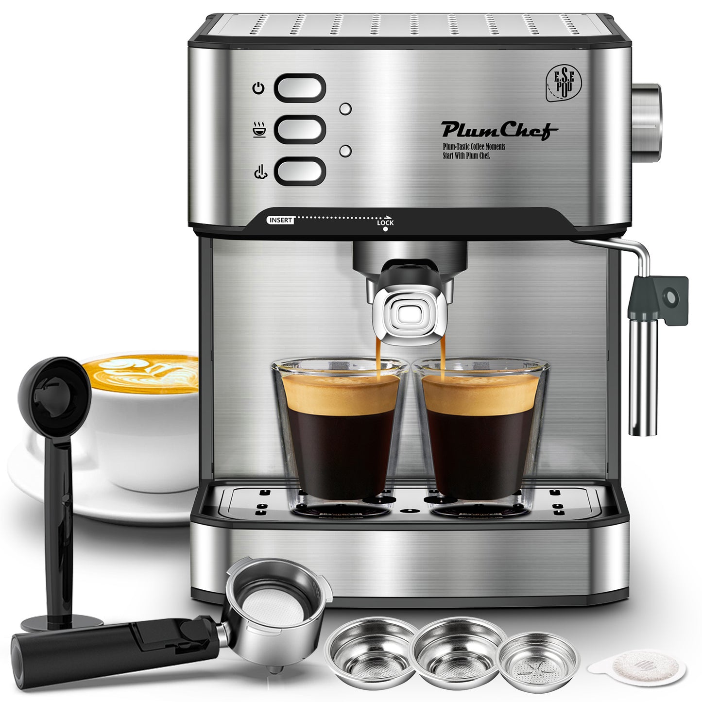Professional Espresso Maker with Milk Frother - SAVE $291