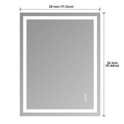 Anti-Fog Smart Mirror with Dual LED Strips - SAVE $575